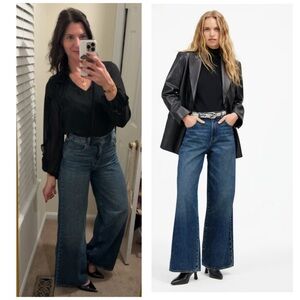 Madewell Superwide leg jeans- Concho wash